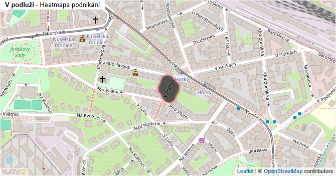 V podluží - mapa podnikání