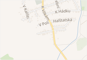 V poli v obci Praha - mapa ulice