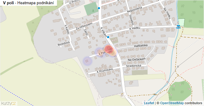 V poli - mapa podnikání