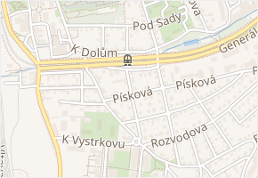 V potočkách v obci Praha - mapa ulice