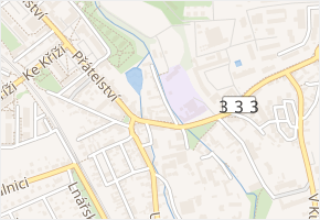 V potokách v obci Praha 4 - mapa ulice
