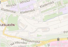V Předním Veleslavíně v obci Praha 6 - mapa ulice