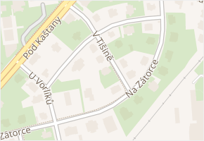 V tišině v obci Praha - mapa ulice