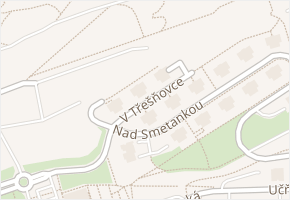 V třešňovce v obci Praha - mapa ulice