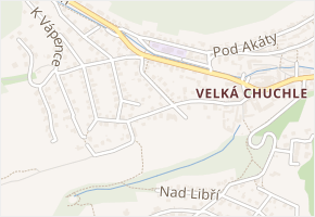 V úvoze v obci Praha - mapa ulice