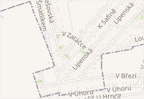 V zatáčce v obci Praha 11 - mapa ulice
