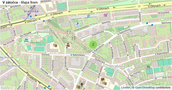 V zátočce - mapa firem