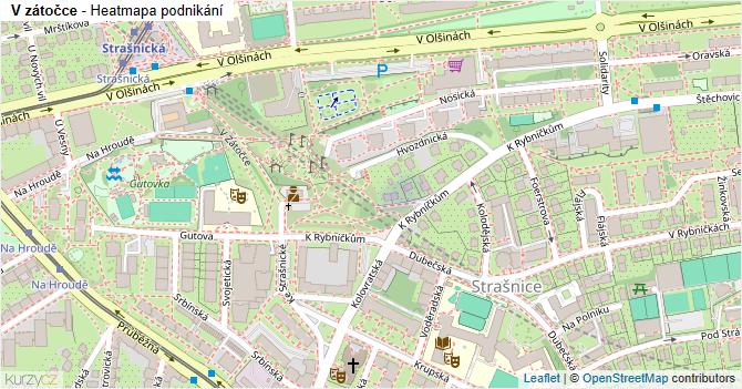 V zátočce - mapa podnikání