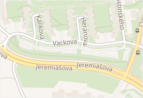 Vackova v obci Praha 1 - mapa ulice
