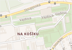 Vajdova v obci Praha 2 - mapa ulice