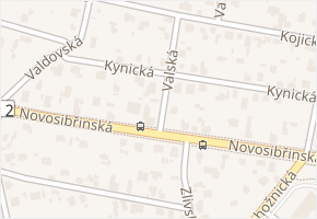 Valská v obci Praha - mapa ulice