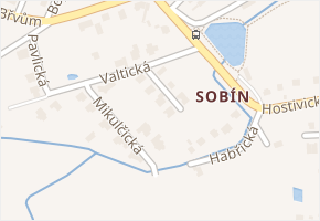Valtická v obci Praha - mapa ulice