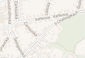 Vaňkova v obci Praha - mapa ulice