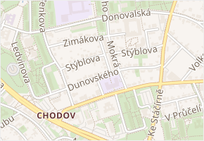 Vápeníkova v obci Praha 13 - mapa ulice