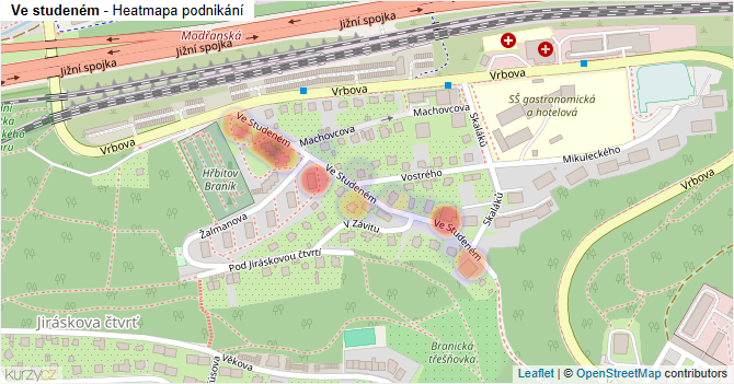 Ve studeném - mapa podnikání