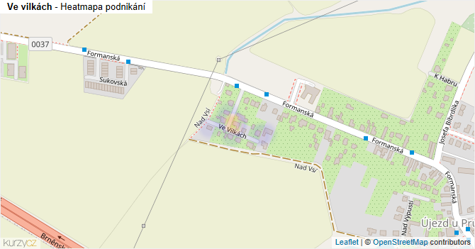 Ve vilkách - mapa podnikání