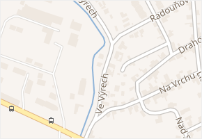 Ve Výrech v obci Praha 4 - mapa ulice
