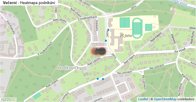Večerní - mapa podnikání