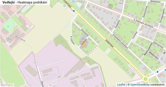 Vedlejší - mapa podnikání