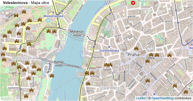 Veleslavínova - mapa ulice
