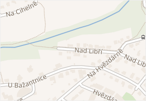Velká Chuchle v obci Praha - mapa části obce