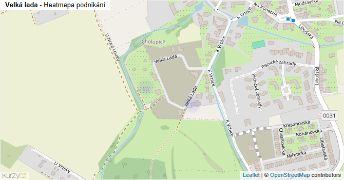 Velká lada - mapa podnikání