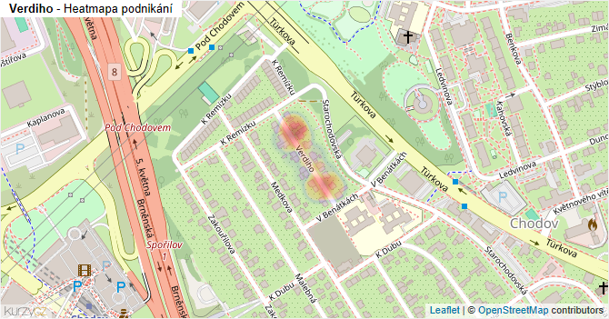 Verdiho - mapa podnikání