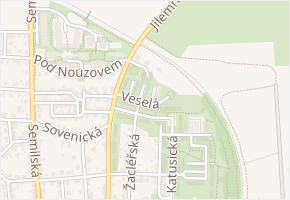 Veselá v obci Praha 9 - mapa ulice