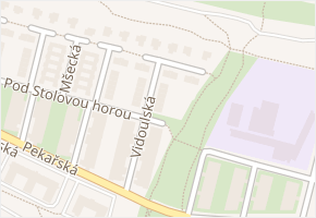 Vidoulská v obci Praha - mapa ulice