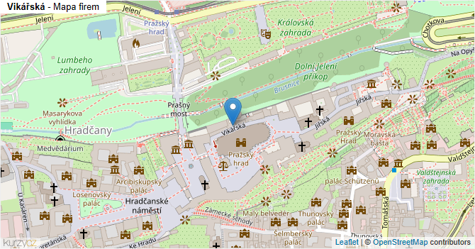 Vikářská - mapa firem