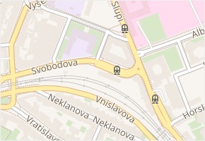 Vinařického v obci Praha - mapa ulice