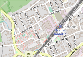 Vindyšova v obci Praha - mapa ulice