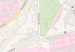 Viničná v obci Praha - mapa ulice