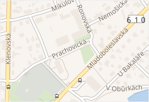 Vinoř v obci Praha - mapa části obce