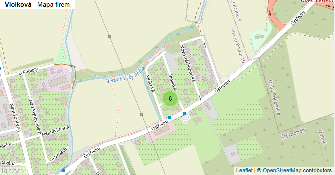 Violková - mapa firem