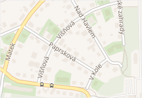 Višňová v obci Praha - mapa ulice