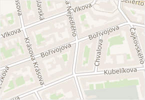 Víta Nejedlého v obci Praha 2 - mapa ulice