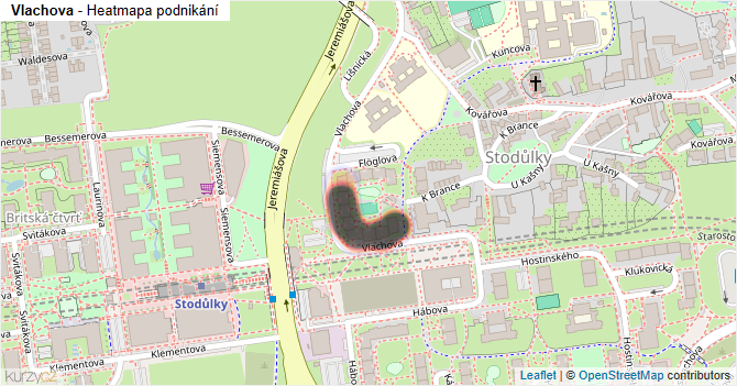 Vlachova - mapa podnikání