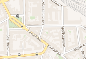 Vlastislavova v obci Praha 1 - mapa ulice