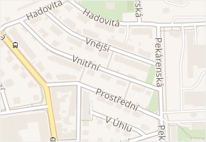 Vnější v obci Praha 13 - mapa ulice