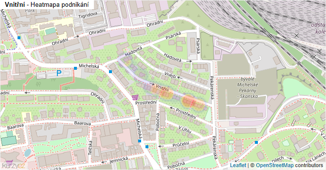 Vnitřní - mapa podnikání