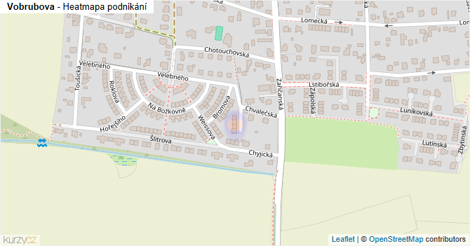 Vobrubova - mapa podnikání