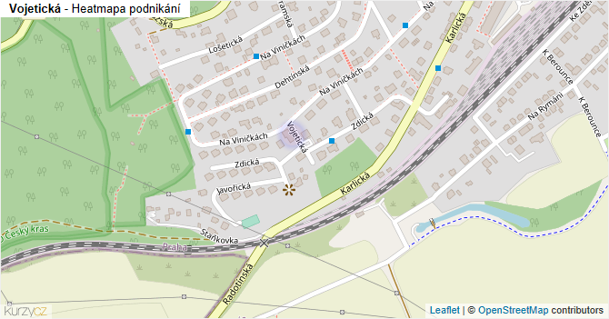 Vojetická - mapa podnikání