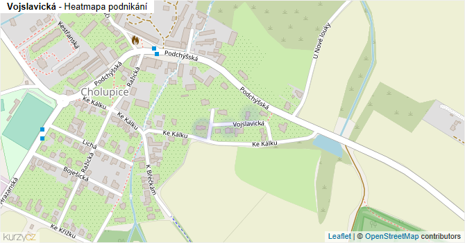 Vojslavická - mapa podnikání