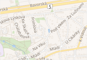 Voleníkova v obci Praha - mapa ulice