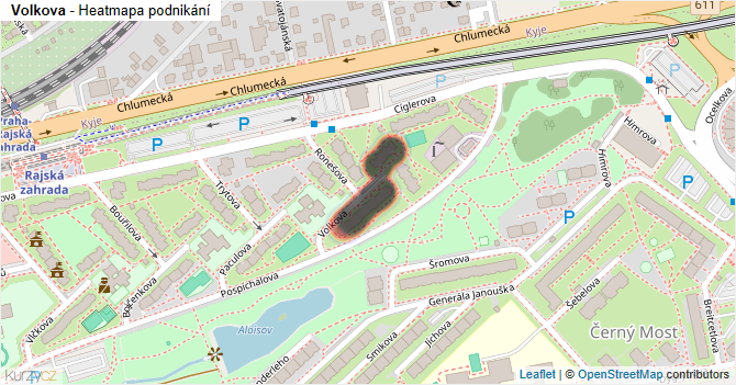 Volkova - mapa podnikání