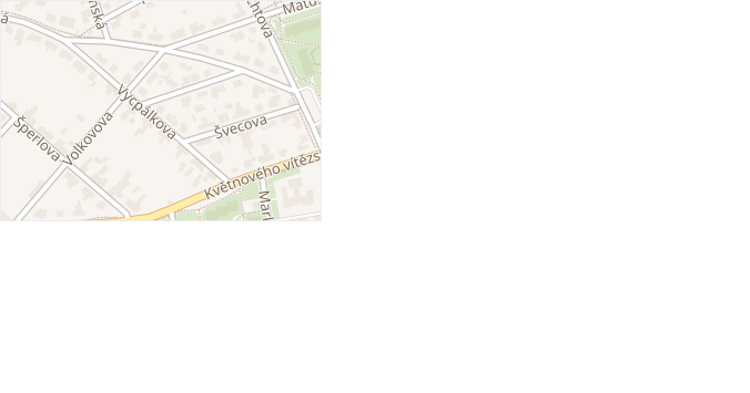 Volkovova v obci Praha - mapa ulice