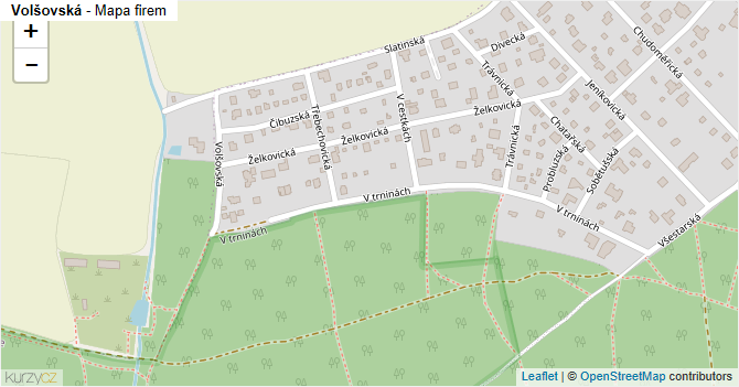 Volšovská - mapa firem