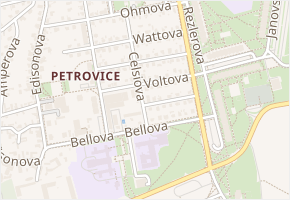 Voltova v obci Praha 4 - mapa ulice