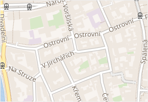 Voršilská v obci Praha - mapa ulice